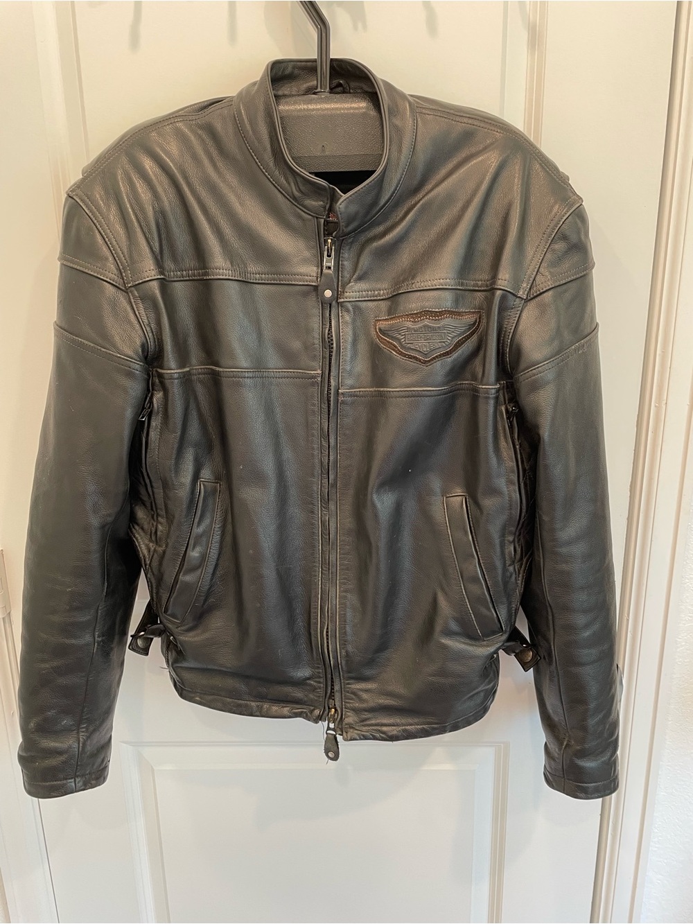Harley-Davidson Black Leather Bomber Jacket